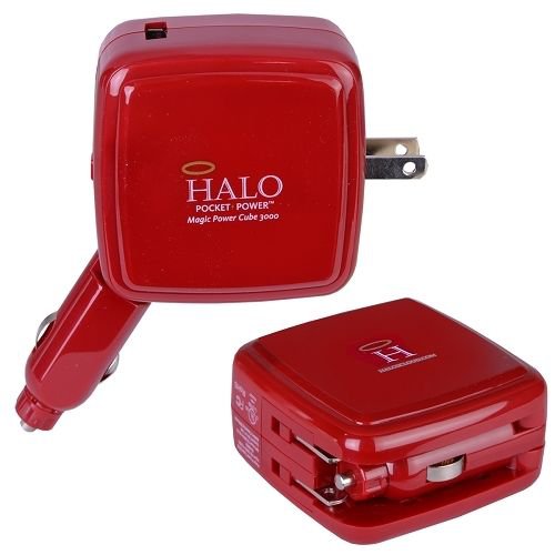 Halo USB Portable Battery Power Bank Car/Wall Charger For iPhone Cell