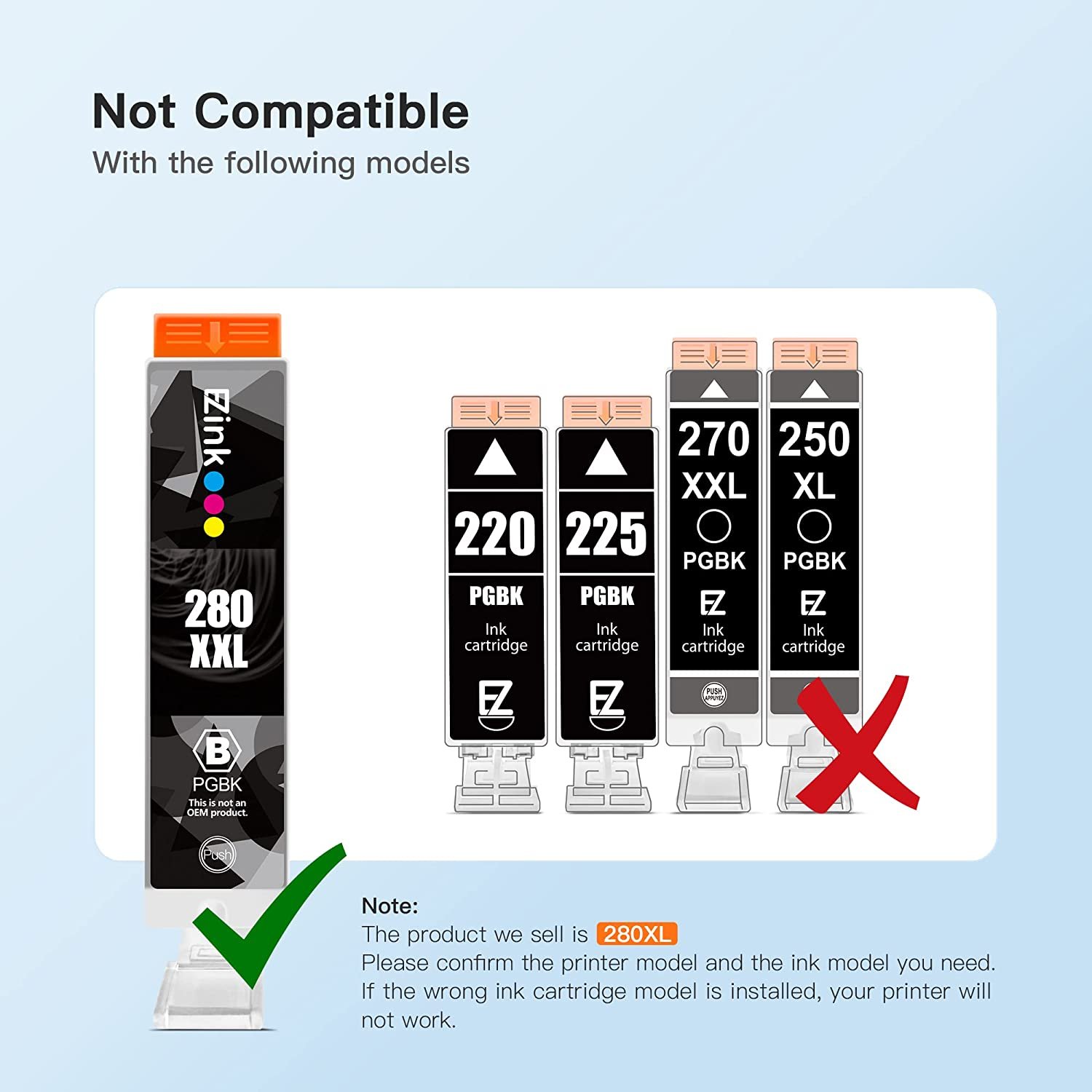 E Z Ink Compatible Ink Cartridge Replacement For Canon Pgi Xxl Cli