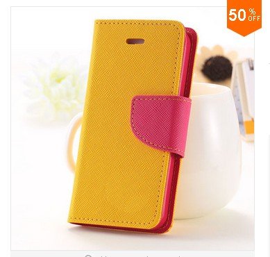 Full Case For Iphone 5 5s 5g Flip Leather Cover With Buckle (color 4