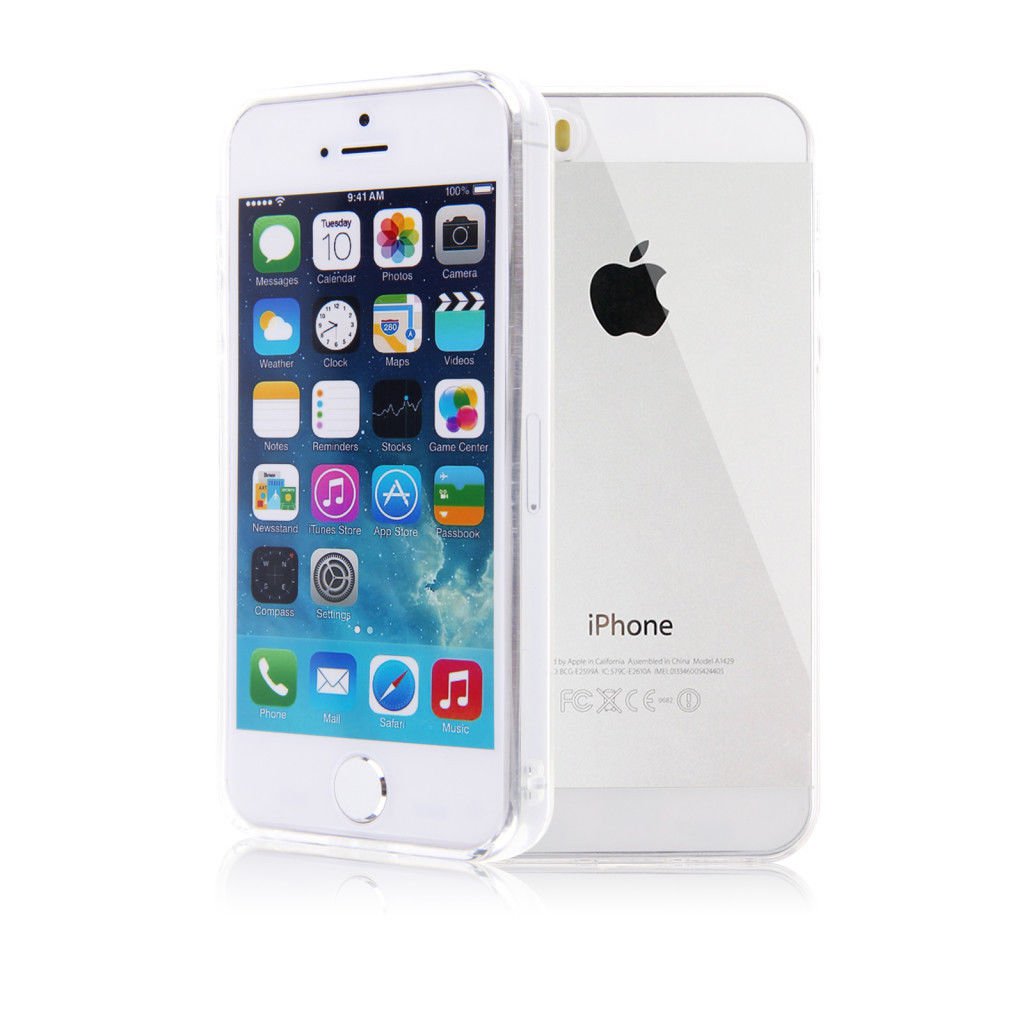 Color Slim Clear Transparent JELLY TPU Gel Soft Skin Case Cover For iPhone 5 5S ( COLOR CLEAR