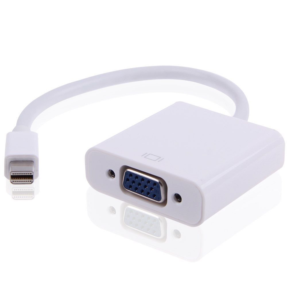 Thunderbolt Mini Display Port to VGA Cable Adapter Converter for Macbook Air Pro