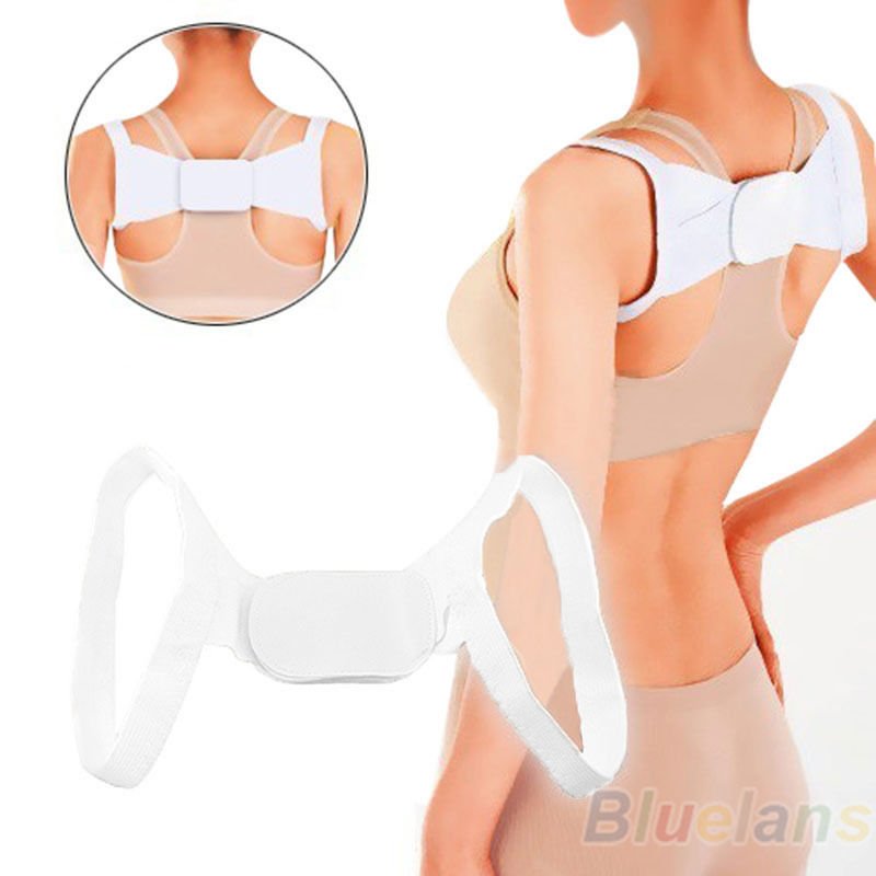 Women Adjustable Posture Shoulder Corrector Back Support Therapy Belt DE6