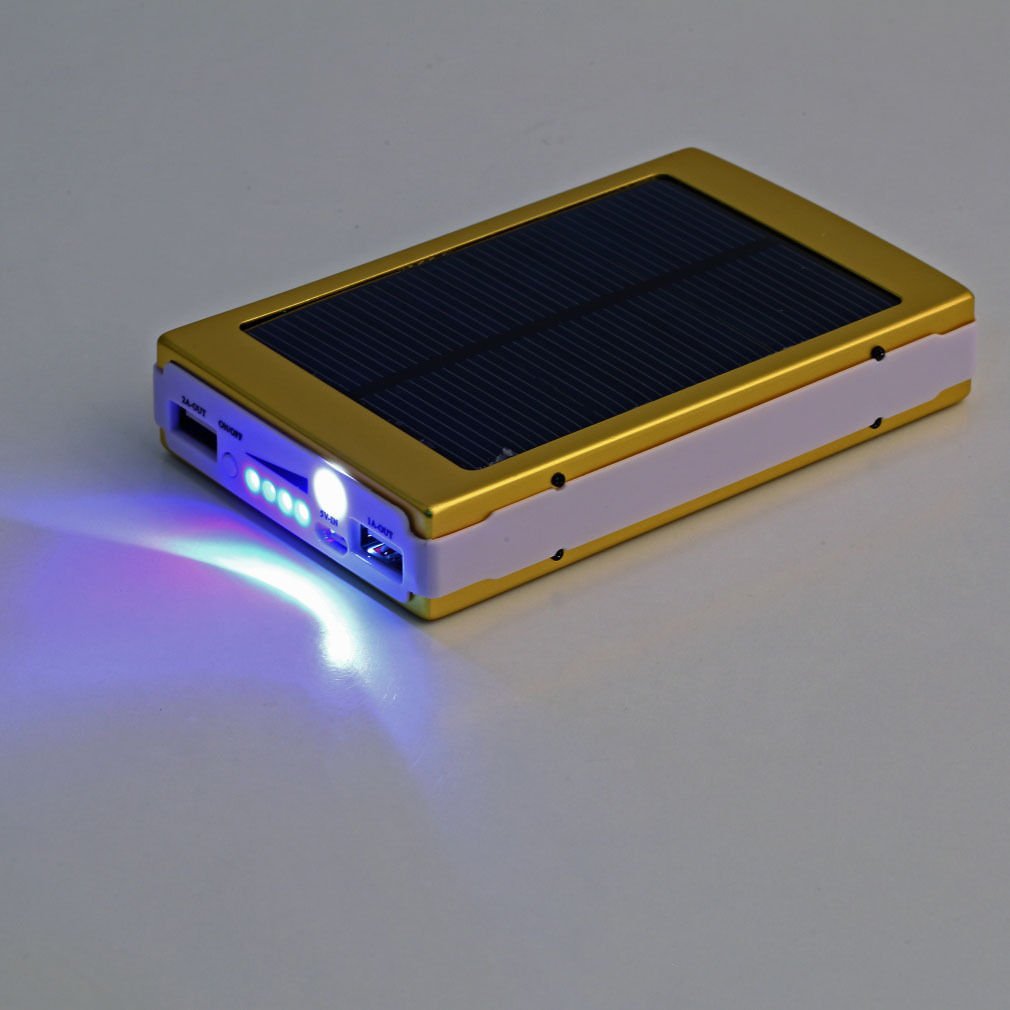 Portable Super Power Bank Solar Charger Dual USB External Battery 50000mAh