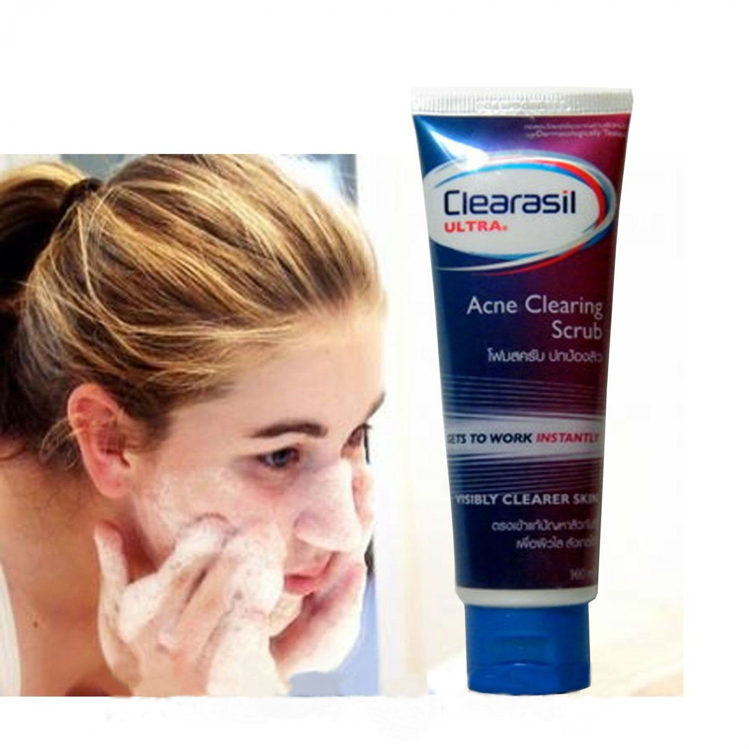 100ml CLEARASIL OIL CONTROL FREE ACNE CLEARING SCRUB DEEP PORE CLEANSING FACE