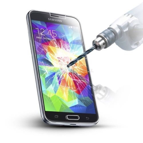 Samsung Galaxy S4 i9500 i9505 Clear Tempered Glass Screen Protector Guard Cover