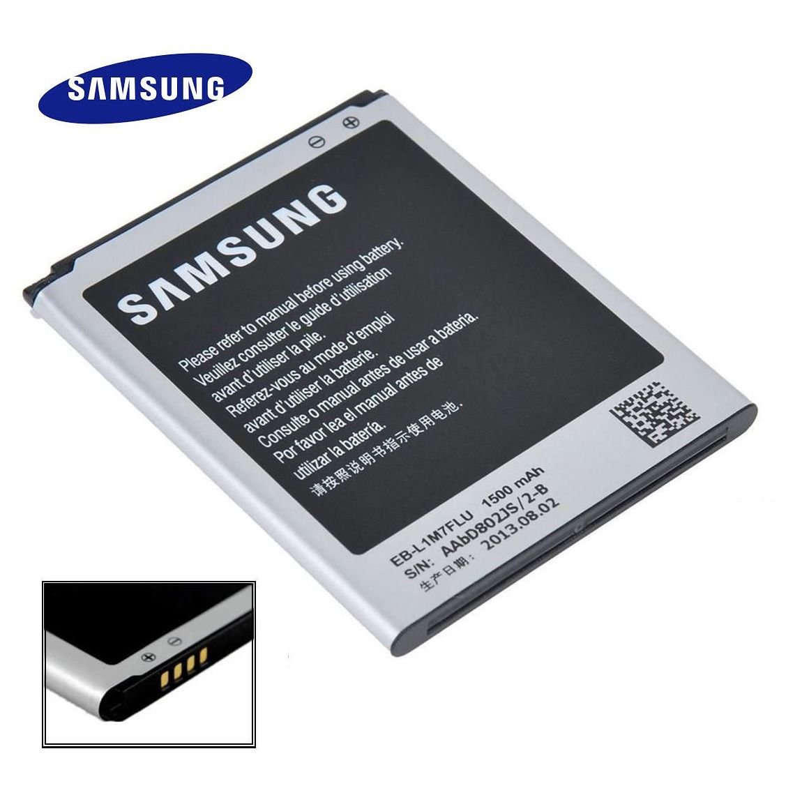 Genuine Samsung EB-L1M7FLU 1500 mAh Battery For Galaxy S3 SIII Mini i8190 I8190N