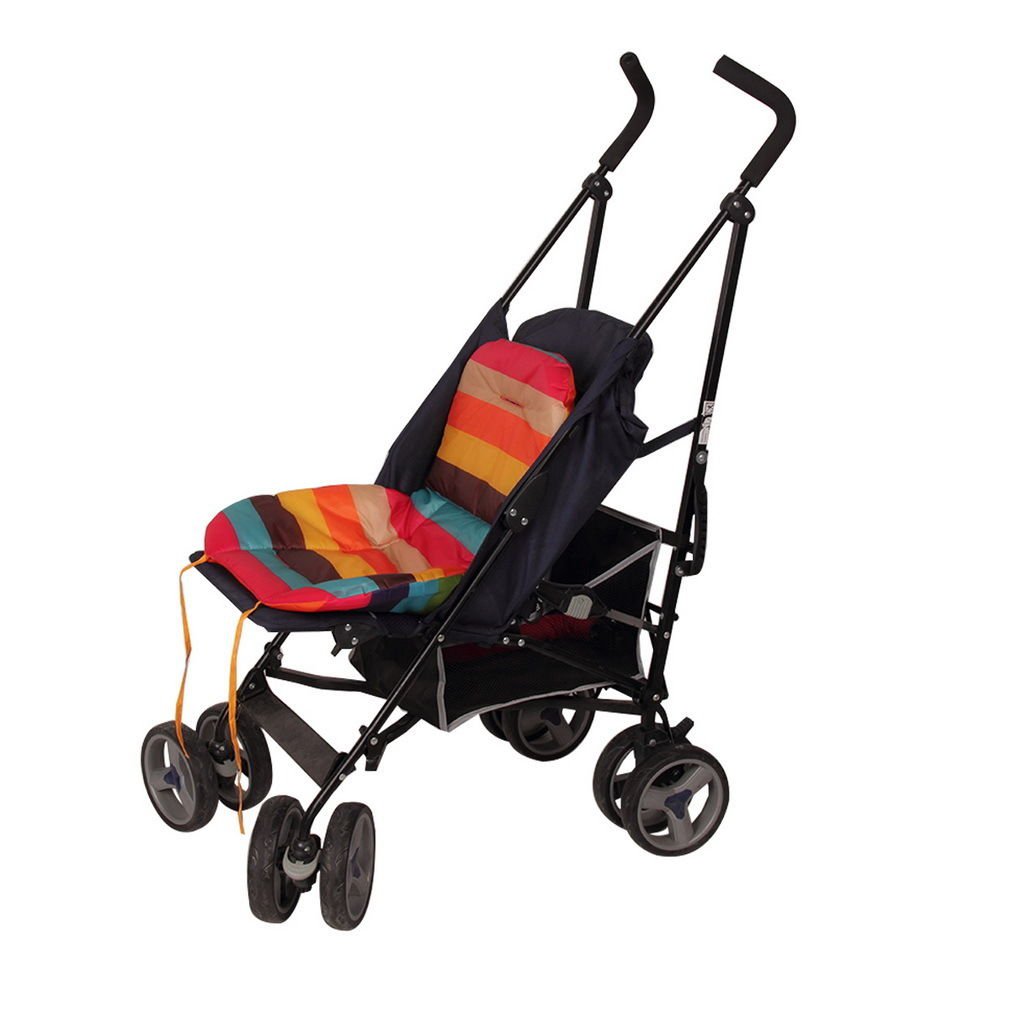 New Car Seat Pad Waterproof Padding Pram Rainbow Baby Kids Stroller Cushion
