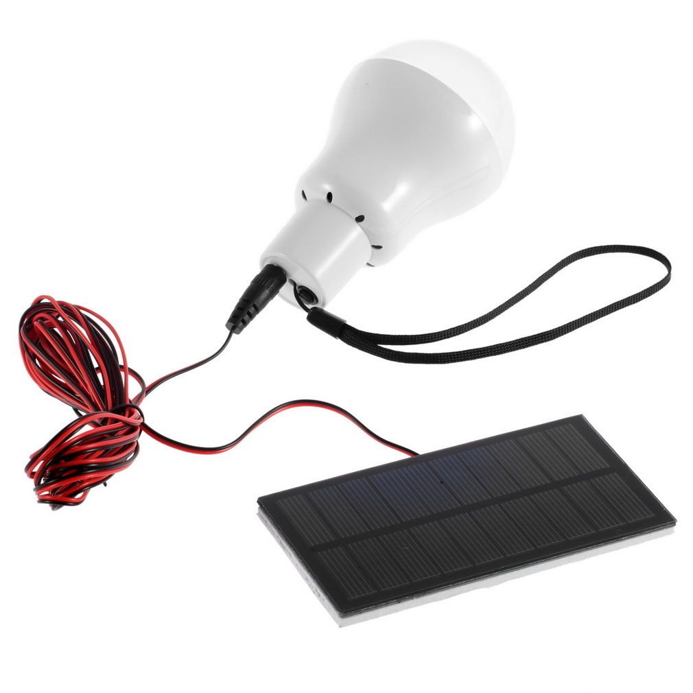 Portable Solar Power LED Bulb Lamp Outdoor Lighting Camp Tent Fishing Light