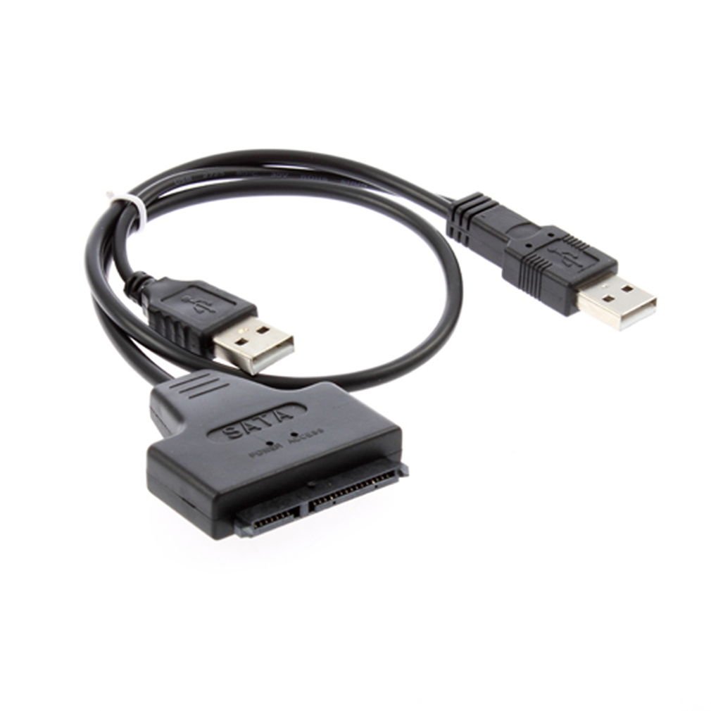 USB 2.0 to SATA 7+15 Pin 22Pin Adapter Cable For 2.5" HDD Hard Disk Drive
