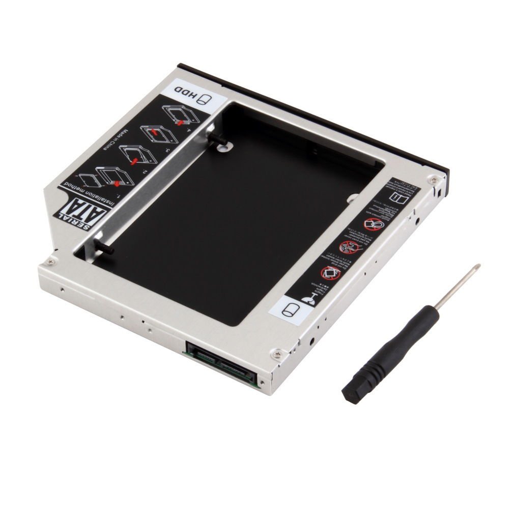 SATA 2nd HDD HD Hard Driver Caddy for 12.7mm Universal CD / DVD-ROM Optical