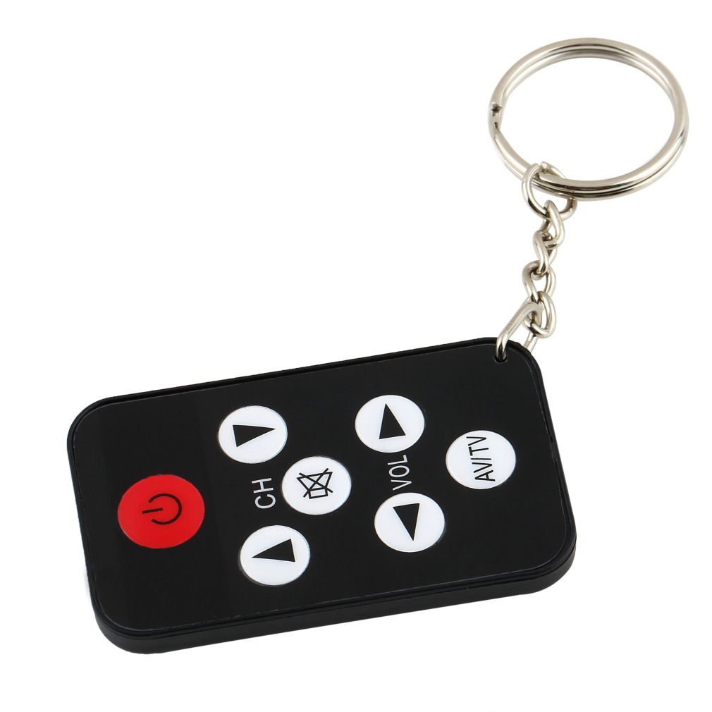 Mini Universal Infrared IR TV Set Remote Control Keychain Key Ring 7 Keys