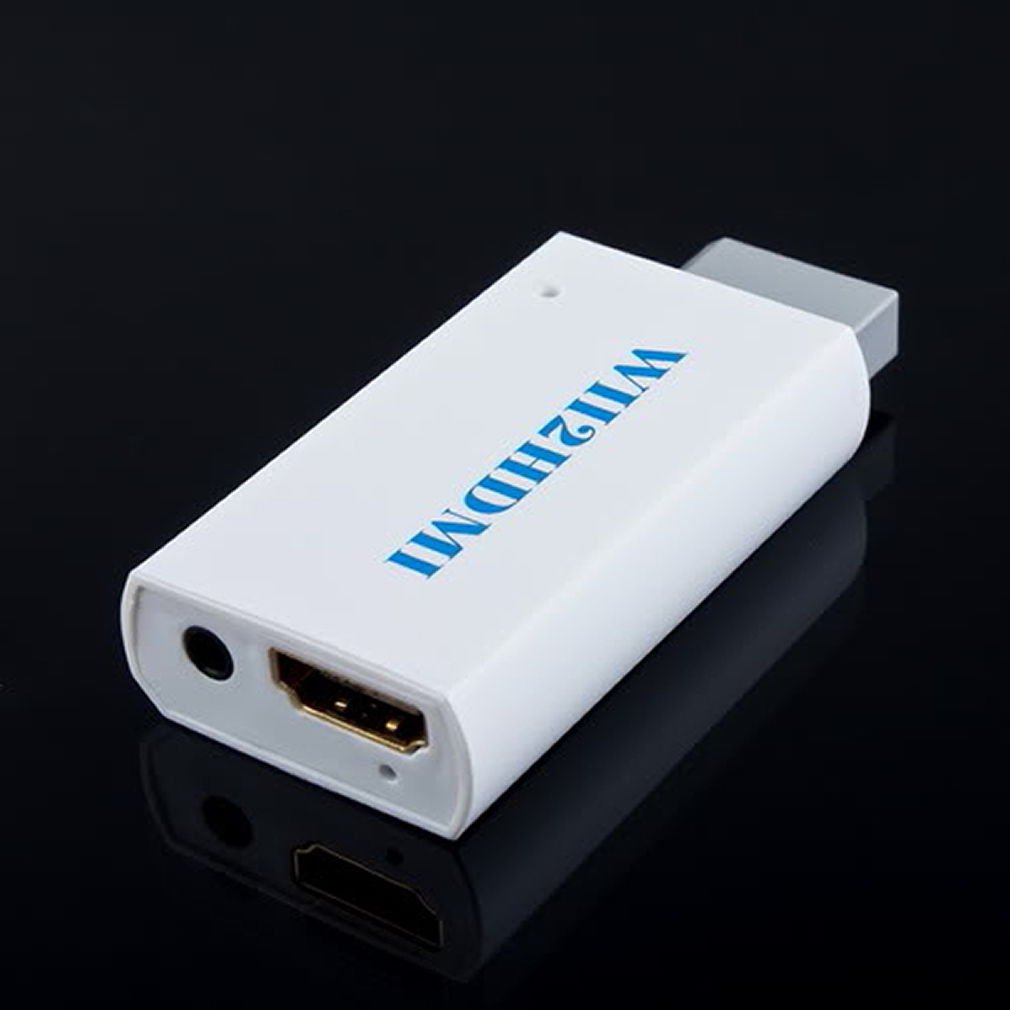 NEW Wii to HDMI 480p Converter Adapter Wii2hdmi 3.5mm Audio Box Wii-link