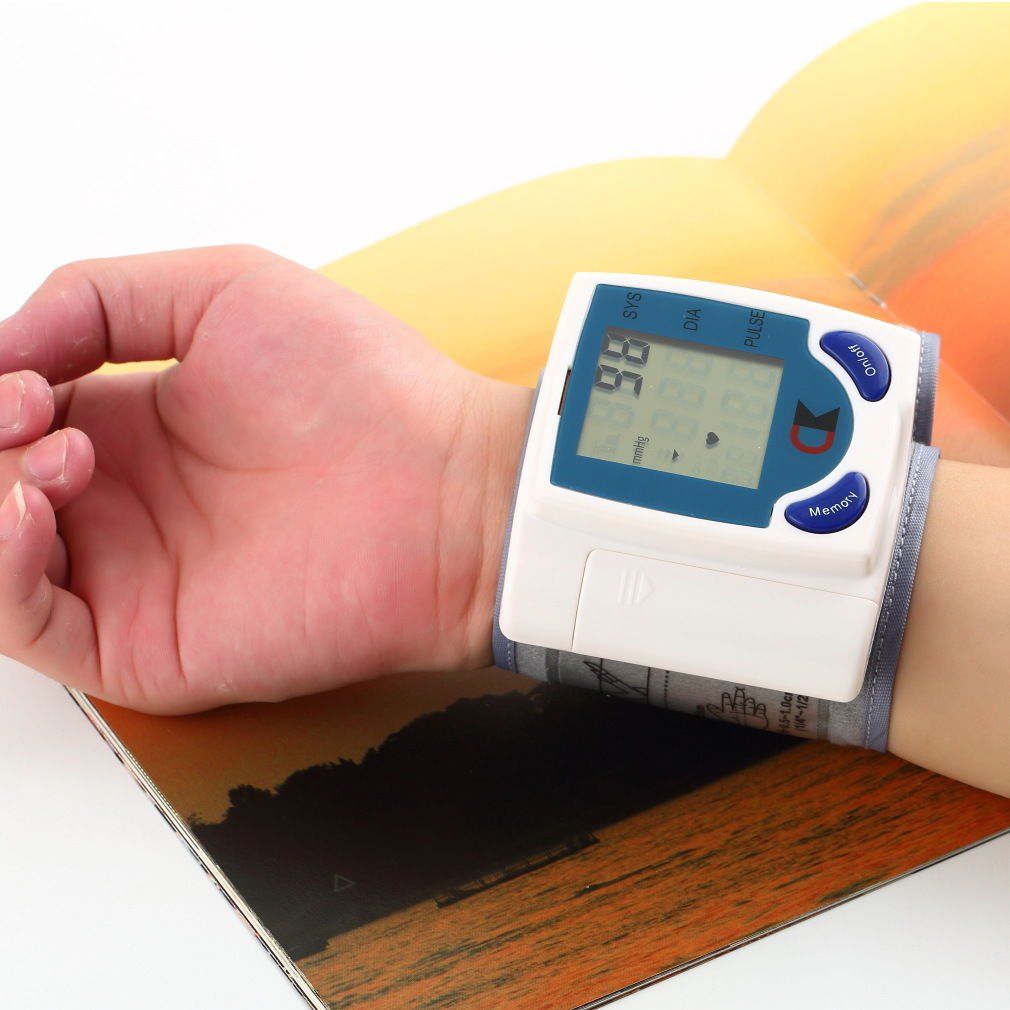 Digital LCD Wrist Cuff Arm Blood Pressure Monitor