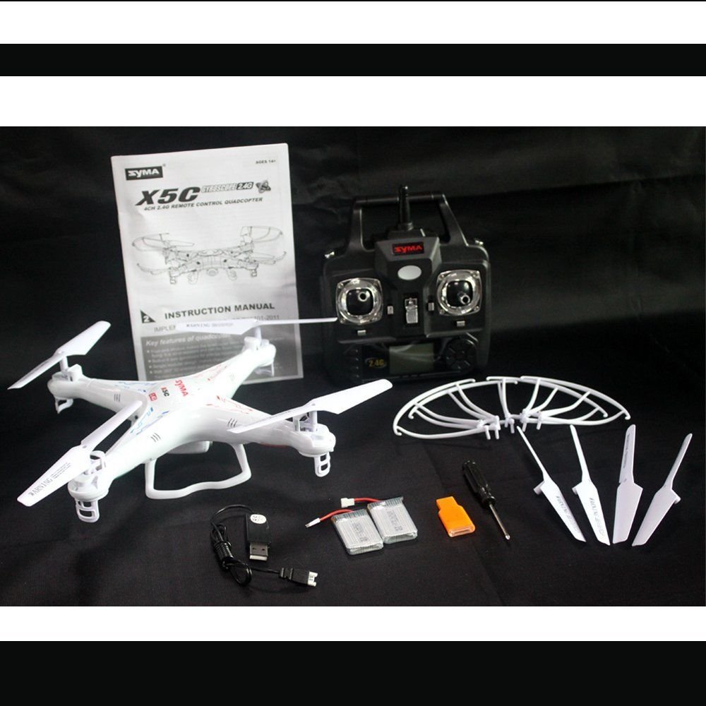 Syma X5C 2.4Ghz 6-Axis Gyro RC Quadcopter Drone UAV RTF UFO with HD Camera