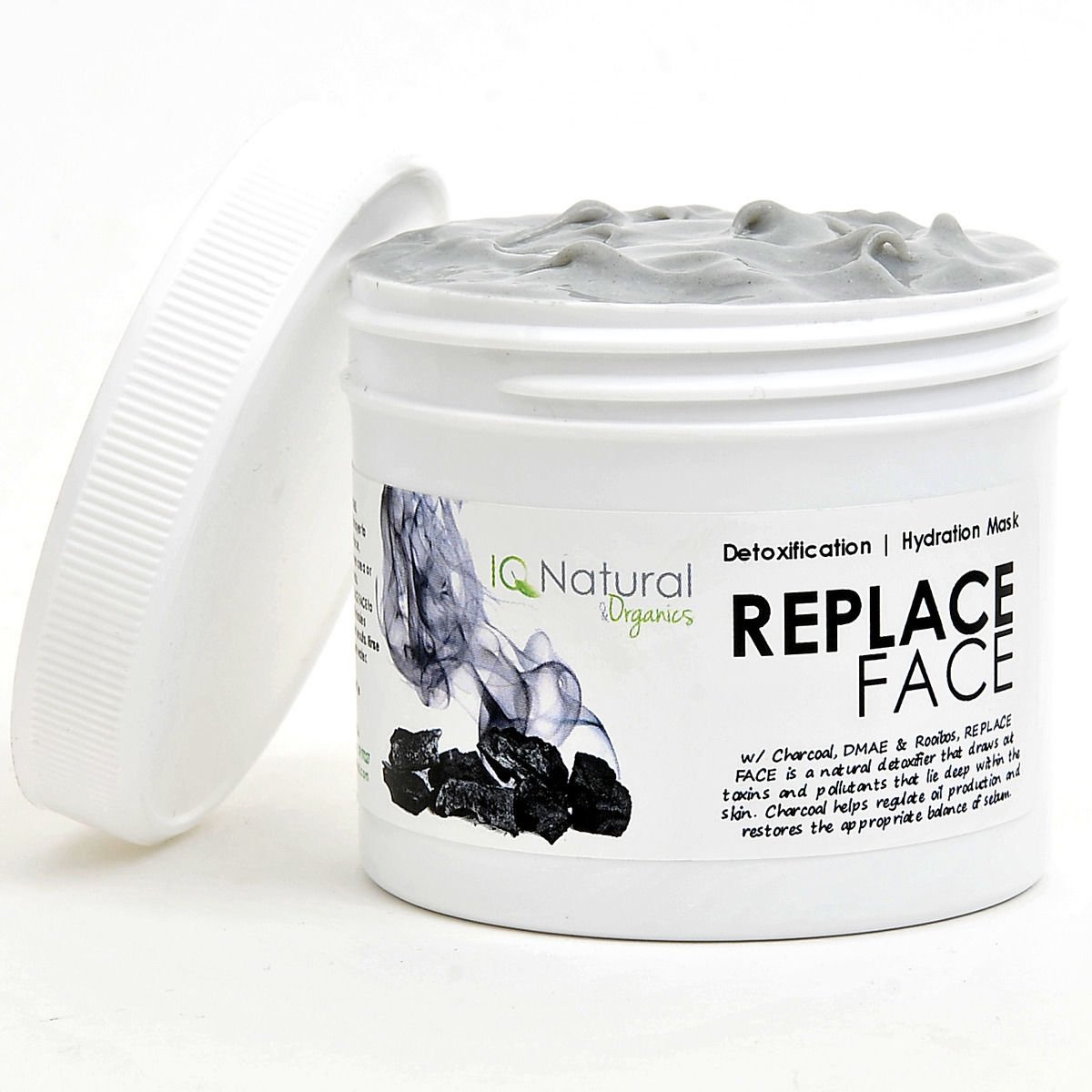 Spa Facial Mask Replace Hydration Detox Hyaluronic Acid Charcoal ACNE BLEMISH (2oz)