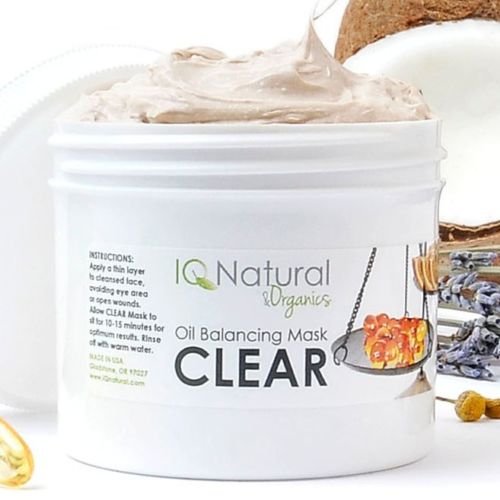 CLEAR Acne Blemish Clarifying Facial Mask with Salycilic Acid MSM Vitamin C(2oz)