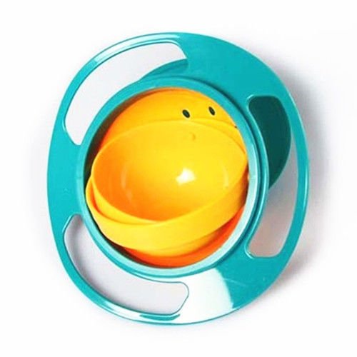 1Pc High Quality Baby Kids Children 360 Rotating Spill-Proof Gyro Bowl