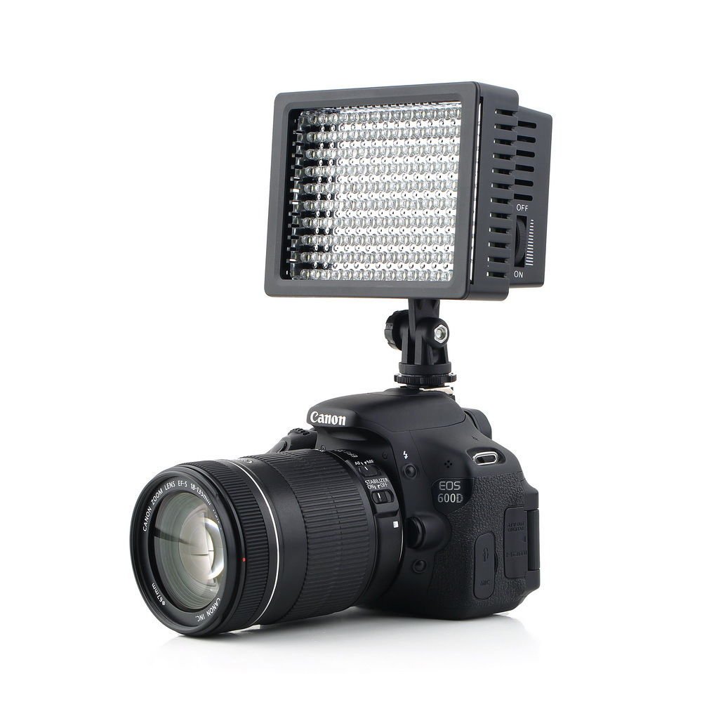 160 LED Studio Video Light For Canon Nikon Camera DV Camcorder Photography