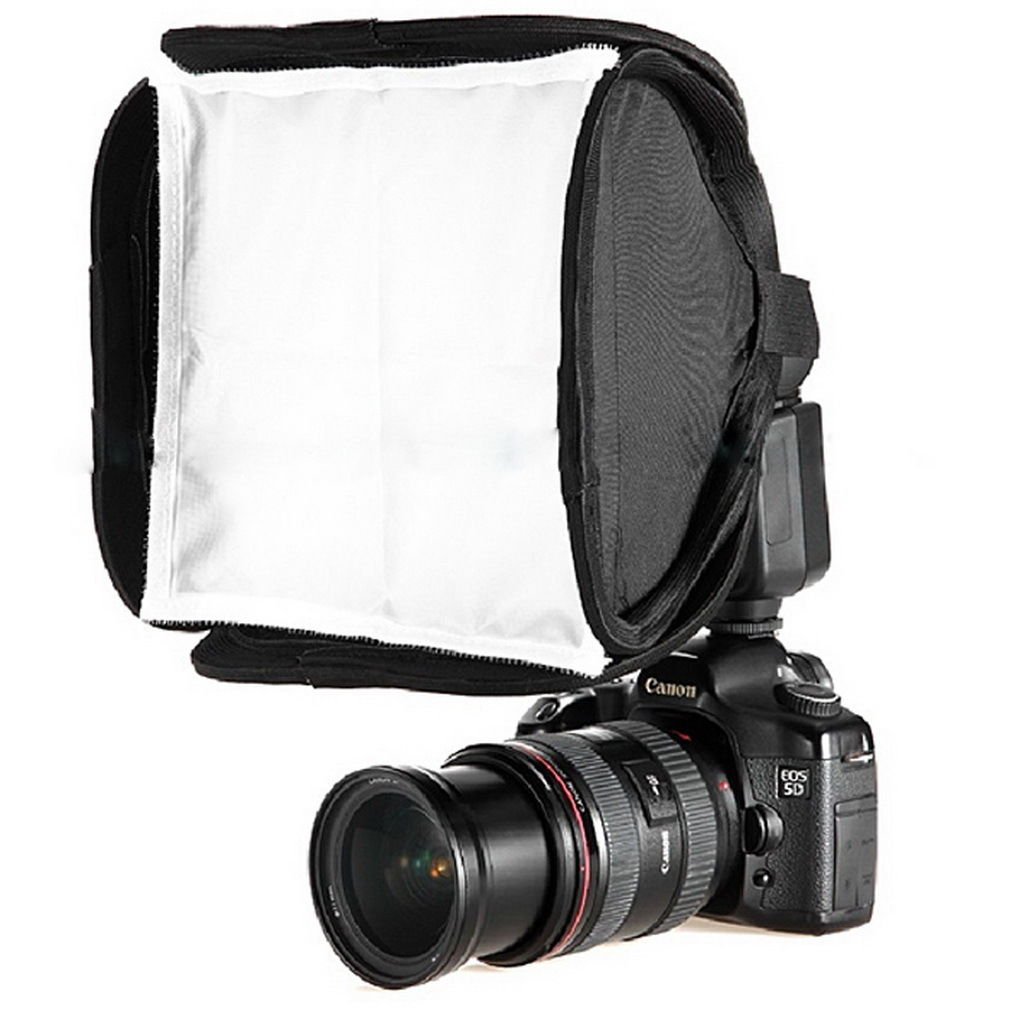 Mini Portable 9inch Softbox Diffuser for Flash/Speedlite/Speedlight 23x23cm