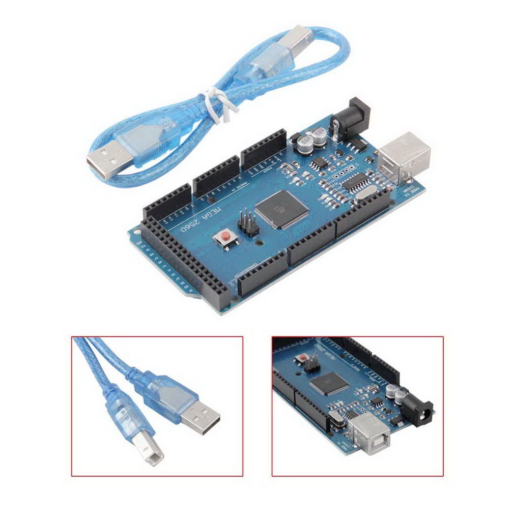 NEW ATmega2560-16AU CH340G MEGA 2560 R3 Board For Arduino Free USB Cable