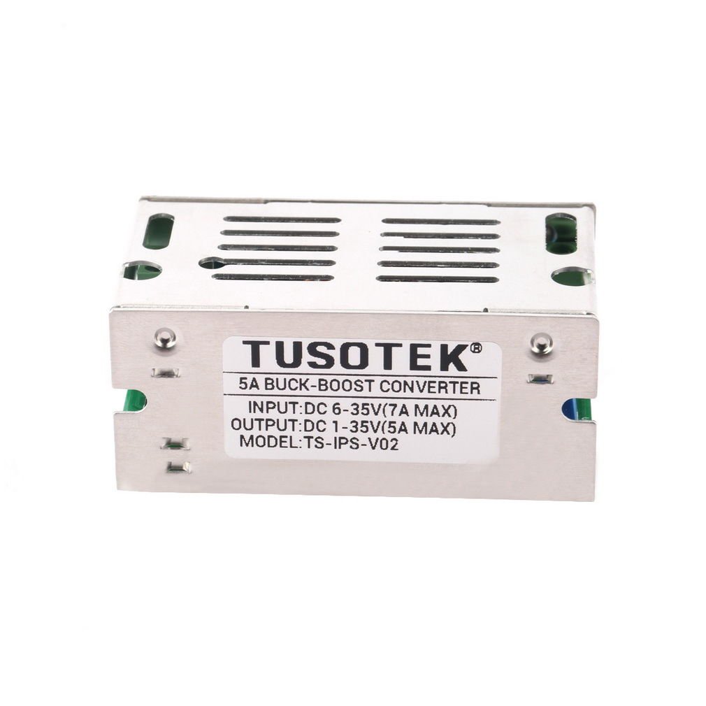 6-35V to 1-35V DC/DC Buck/Boost Charger Power Converter Module With Aluminum