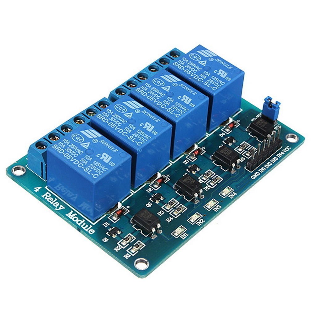 4-Channel Relay Module DC 5V Optocoupler For Arduino PIC ARM AVR DSP HD23L