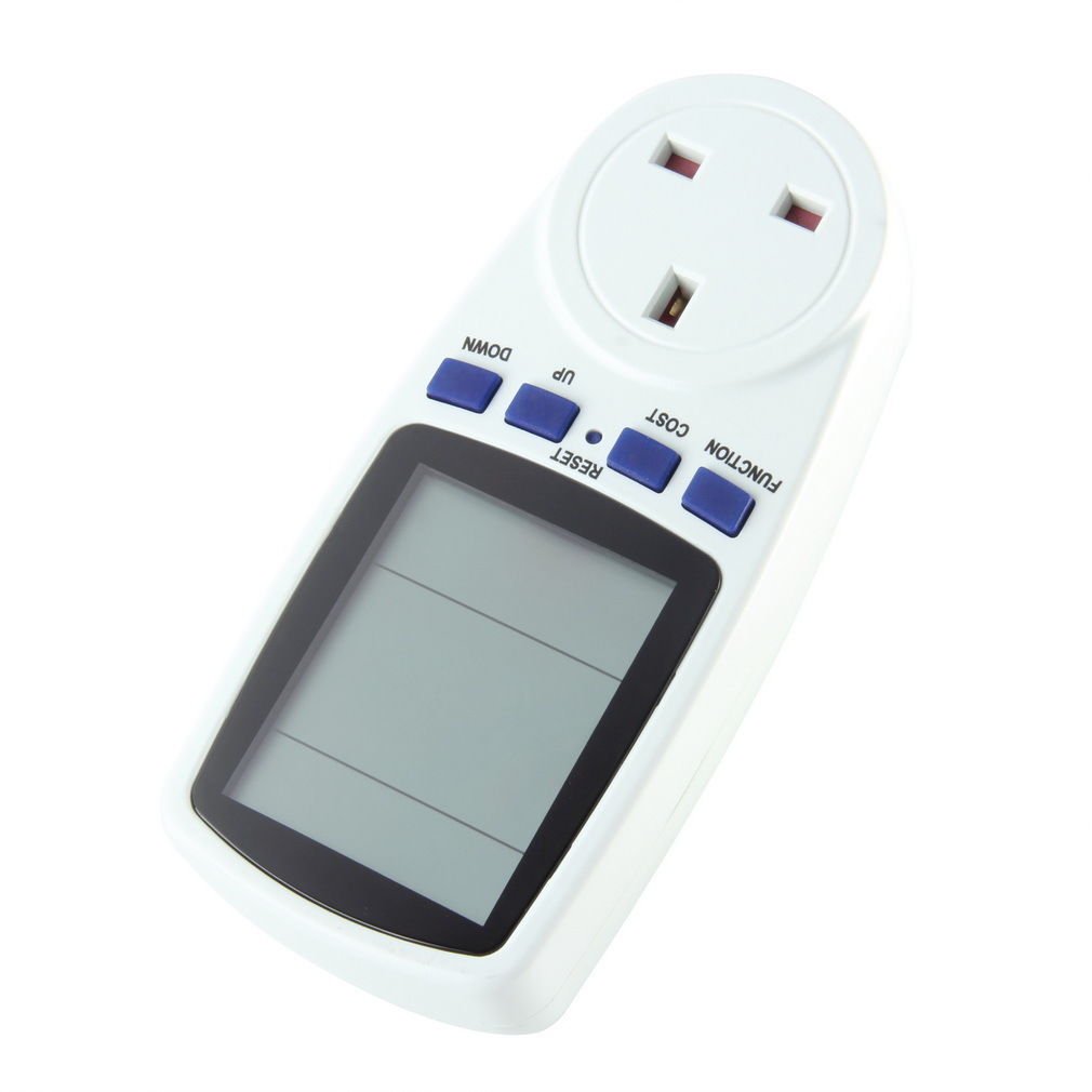 UK Plug Energy Meter Watt Volt Voltage Electricity Monitor Analyzer Power