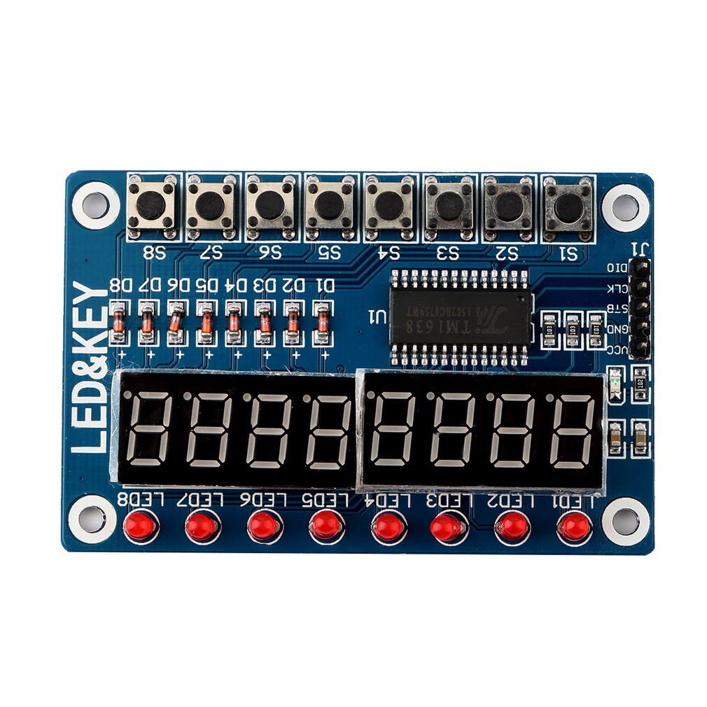 8-Bit Digital LED Tube 8-Bit TM1638 Key Display Module For AVR Arduino