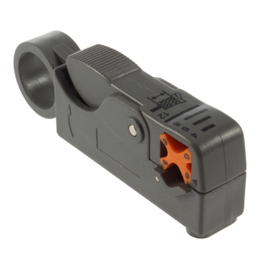 Rotary Coax Coaxial Cable Cutter Tool RG58 RG6 Stripper Coax Rotary Cutter
