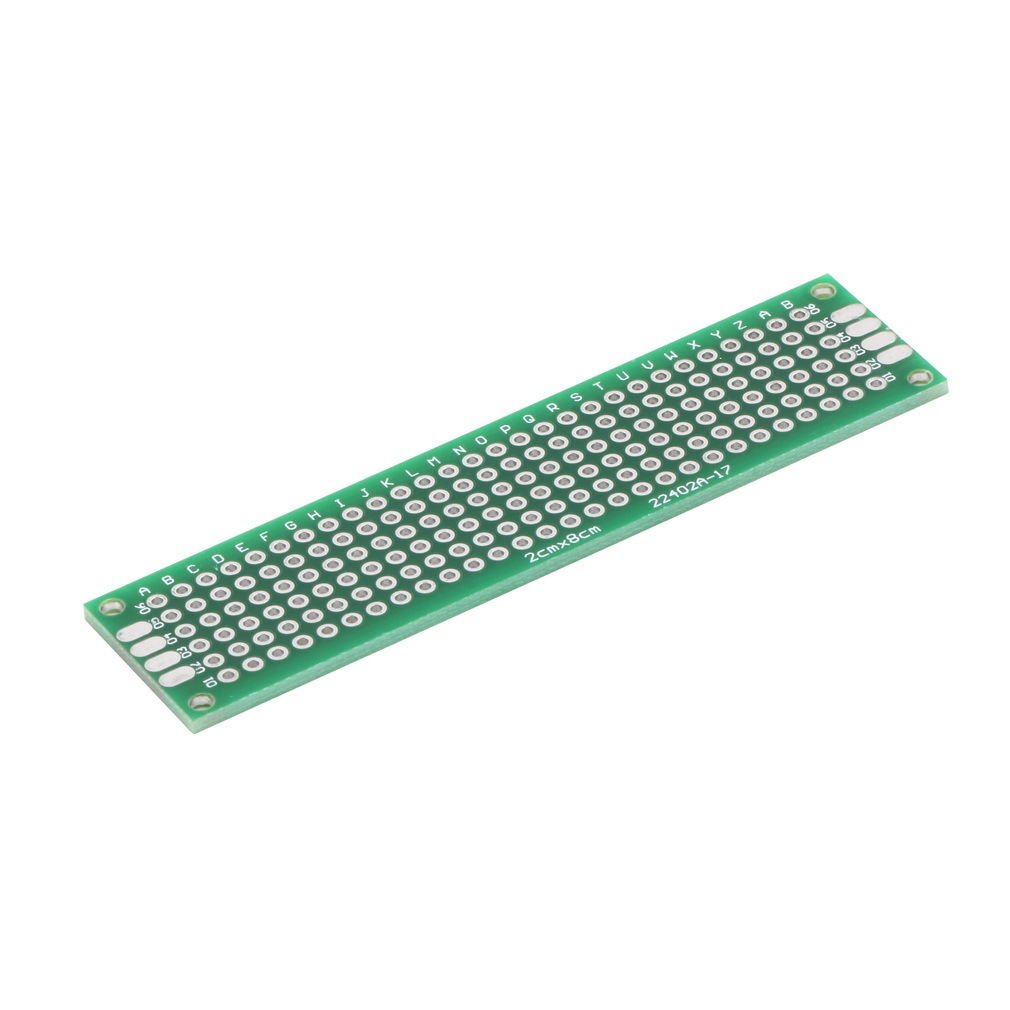 Double Side Prototype PCB Tinned Universal Breadboard 2x8cm 20mmx80mm