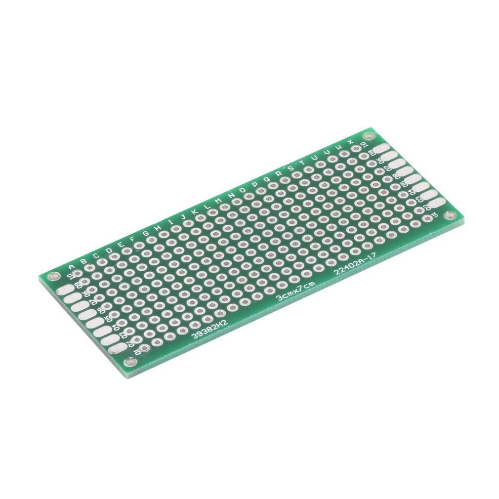 Double Side Prototype PCB Tinned Universal Breadboard 3x7cm 30mmx70mm