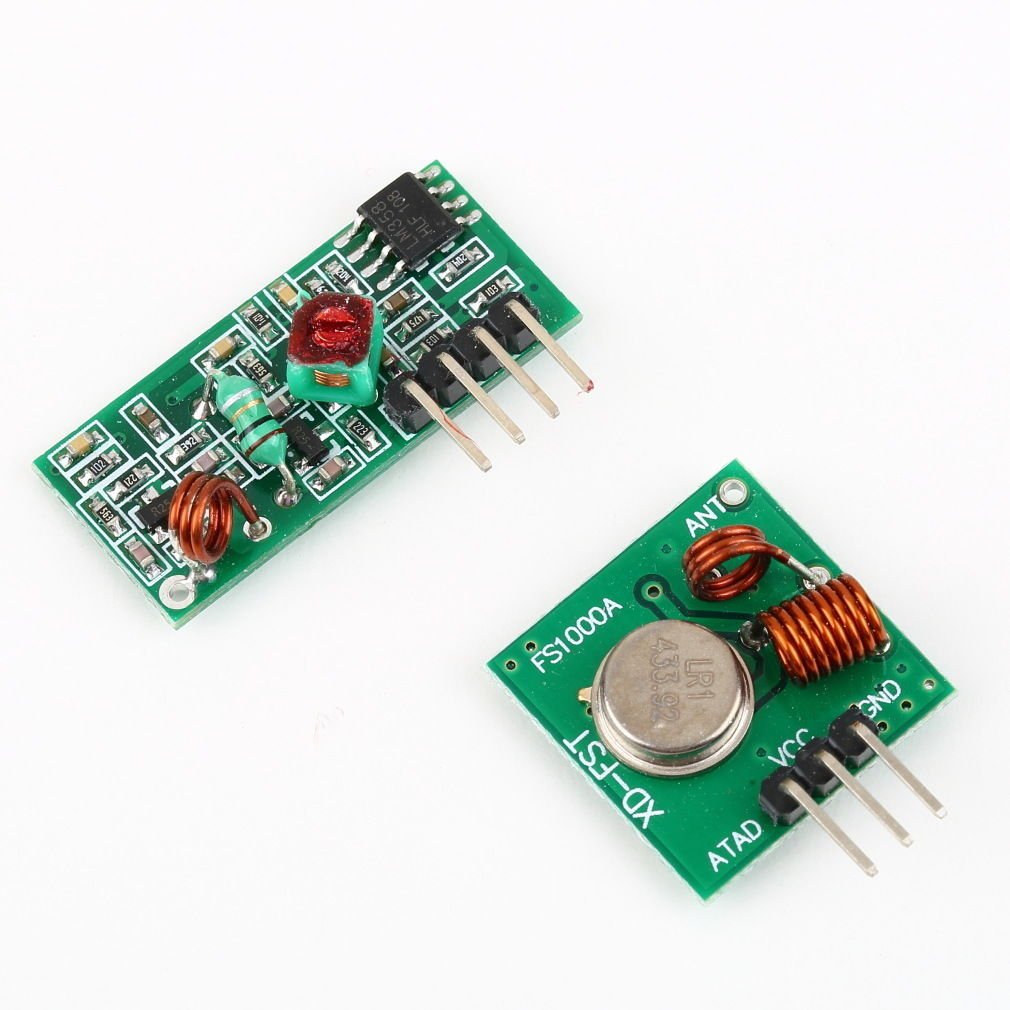 RF transmitter and receiver link kit for Arduino/ARM/MC?U remote control