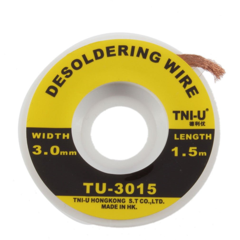 Security 5 ft. 3 mm Desoldering Braid Solder Remover Wick TNI-U TU - 3015
