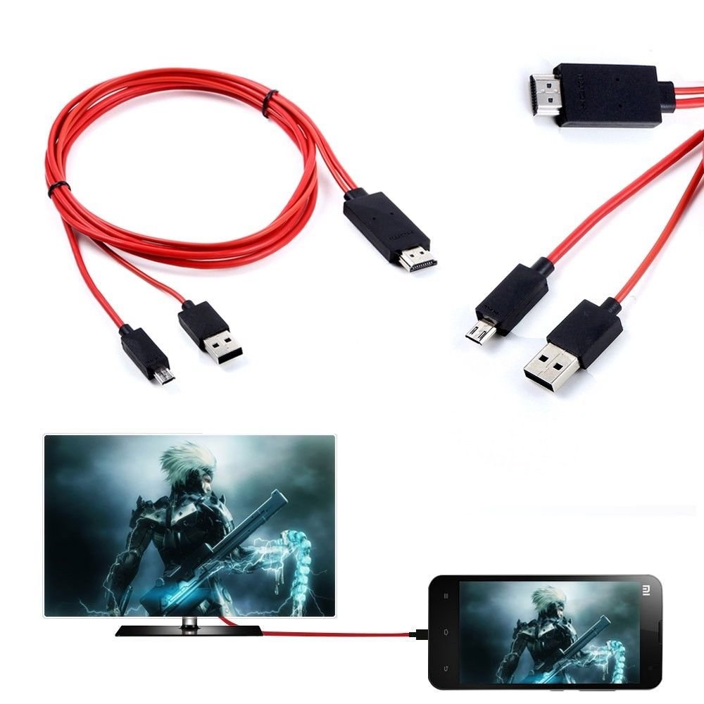 1080P HDMI HDTV AV TV Cable Adapter For Sony Xperia V1