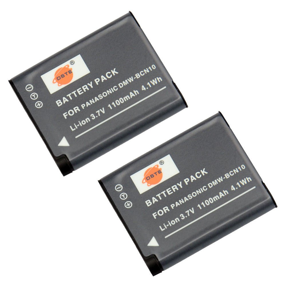 2PCS DSTE DMW-BCN10 Battery for Panasonic DMC-LF1 Camera Show Battery Level VW2