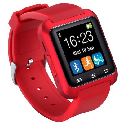 U80 Smart Bluetooth Watch Call Message Reminder Sleep Monitor - RED 123159201