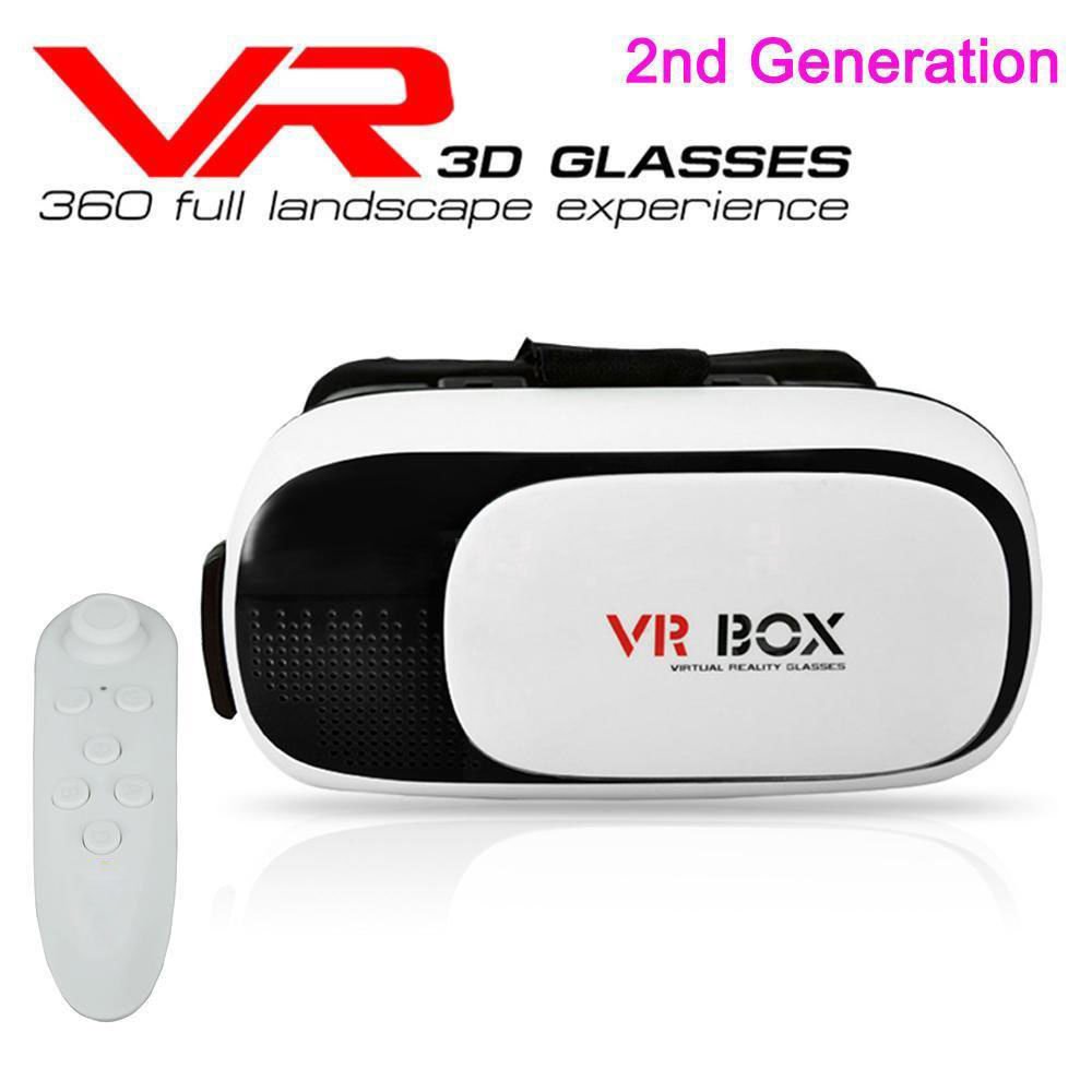 Google Cardboard 2nd Gen VR BOX Virtual Reality 3D Glasses Bluetooth