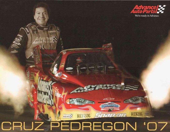 2007 NHRA FC Handout Cruz Pedregon (Adance Auto)