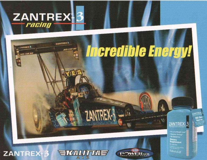 2007 NHRA TF Handout David Grubnic (Zantrex 3-version #2)