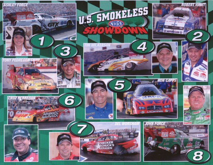 2008 NHRA FC Handout Skoal Showdown