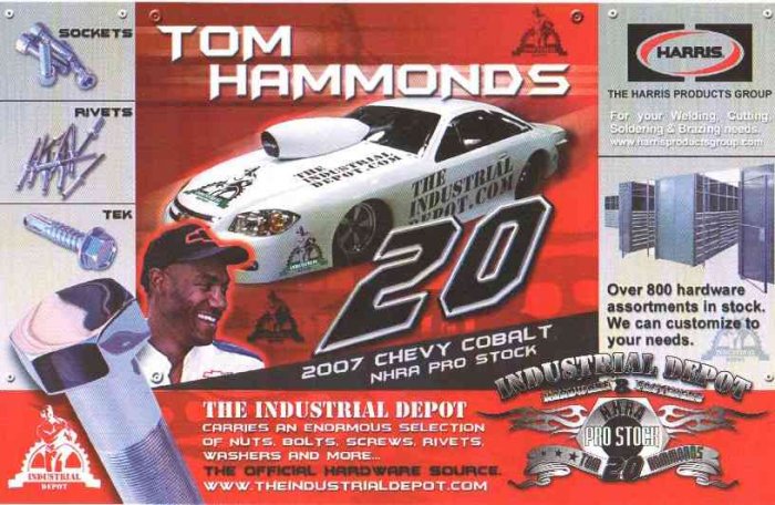 2007 NHRA PS Handout Tom Hammonds (version #1) Blank back