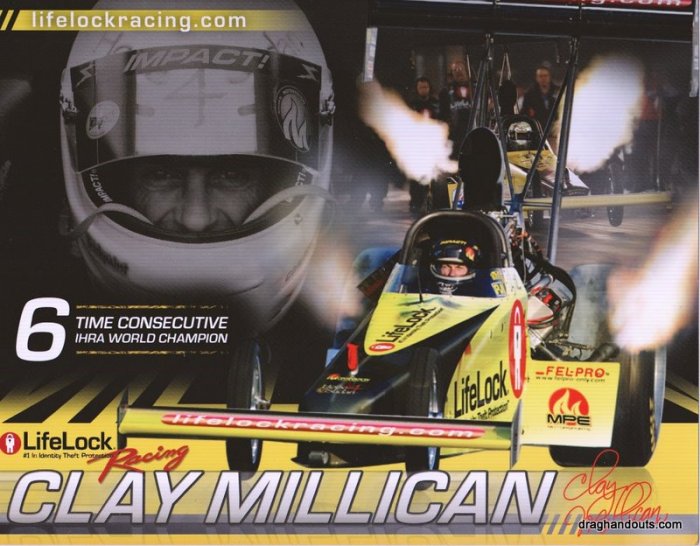 2009 TF Handout Clay Millican (Lifelock version #1)