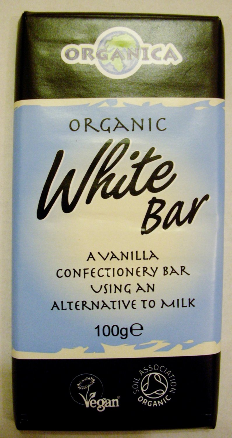 *Organica White Chocolate bar - Vegan, Dairy, Gluten Free*