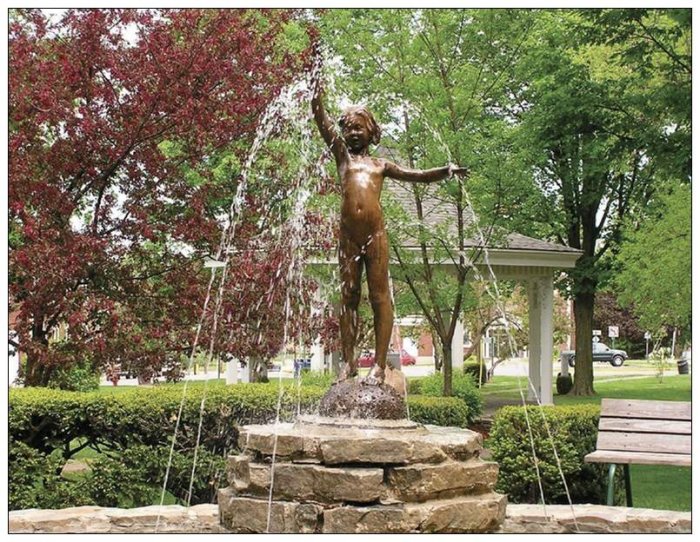 Clinton, NY Village Green Fountain Postcard. 50 Postcards for $15.00