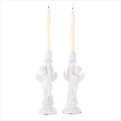 Renaissance Angel Candleholders