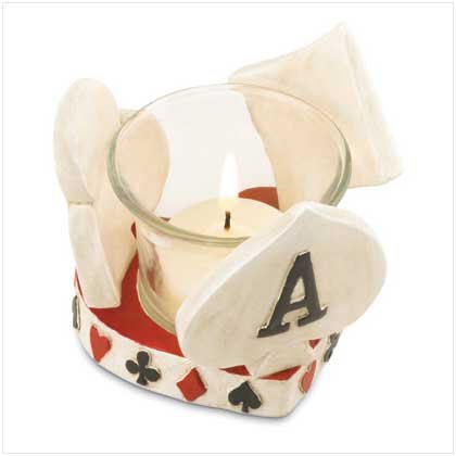 Poker Card Votive Holder