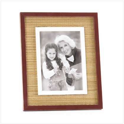 Rattan Insert Photo Frame