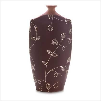 Brown "Eva" Vase