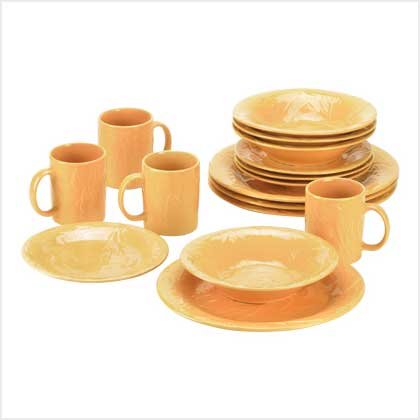 Golden Autumn Dinnerware - 16Pc
