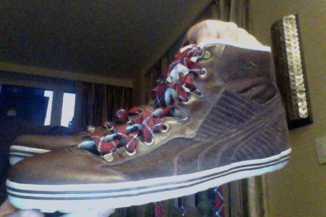 puma high-top sneakers 11 brown new
